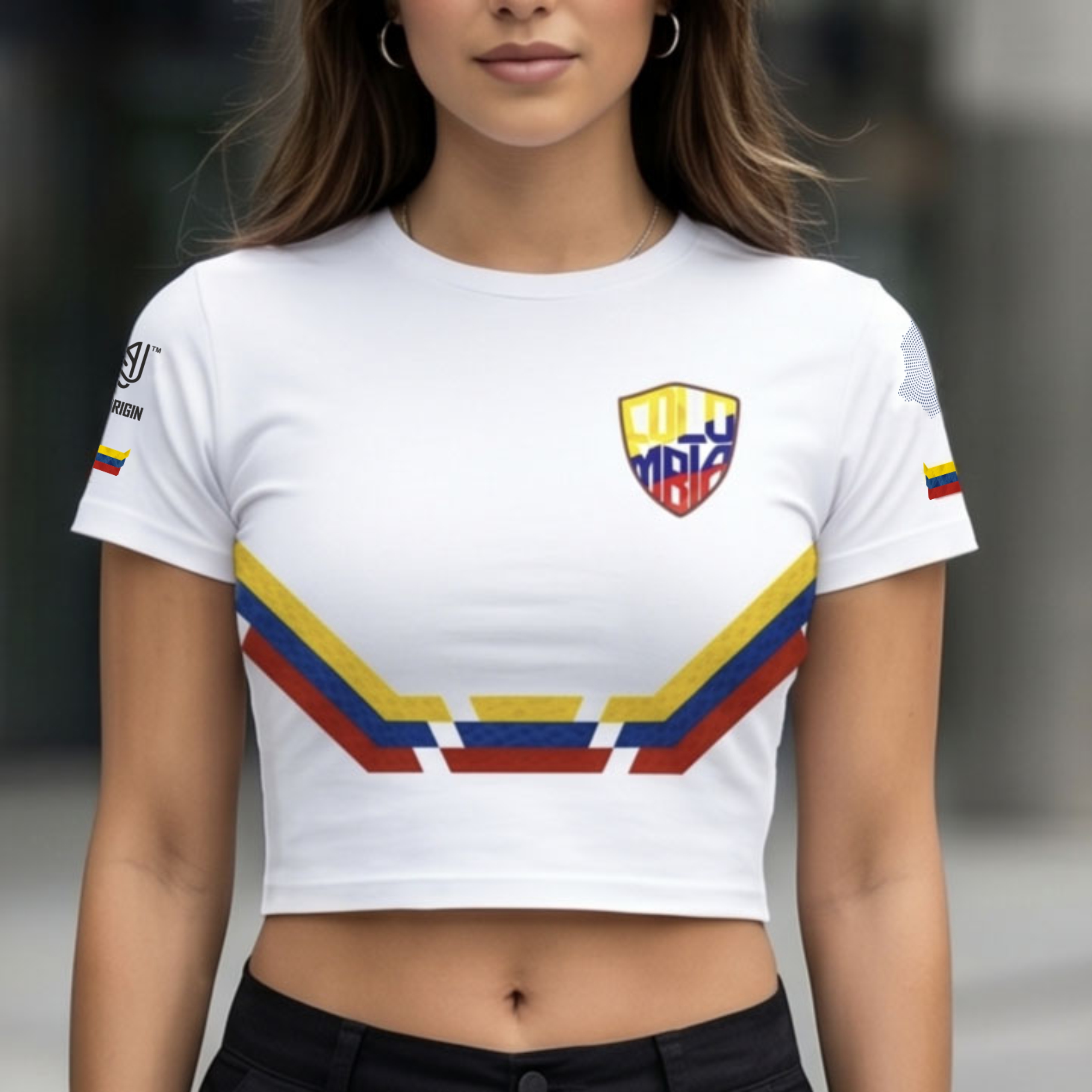 Vertor 57 | Crop Top ajustado blanco - Imagen 2