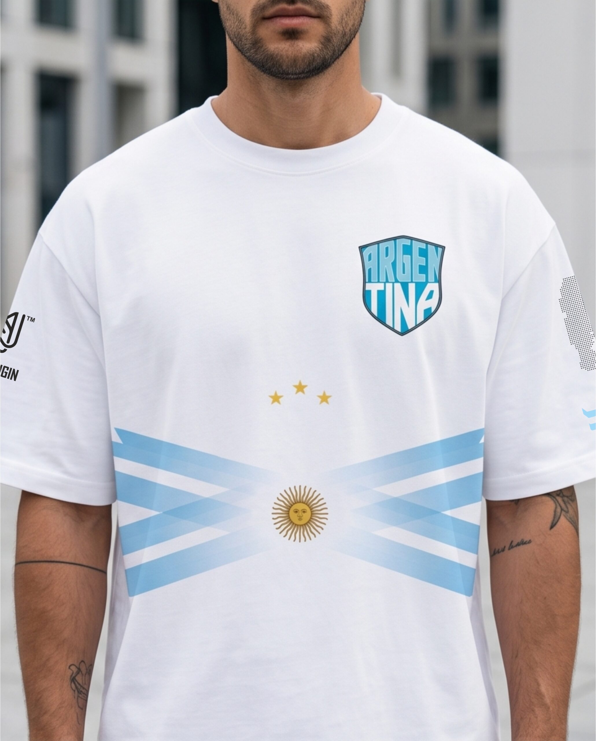 Albiceleste Minimal | Edición Oversize Premium - Imagen 6