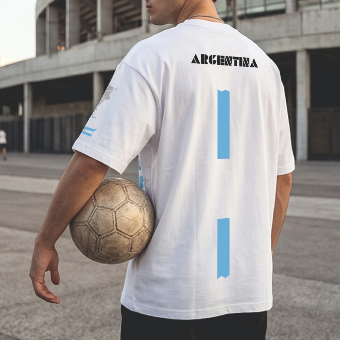 Albiceleste Minimal | Edición Oversize Premium - Imagen 8