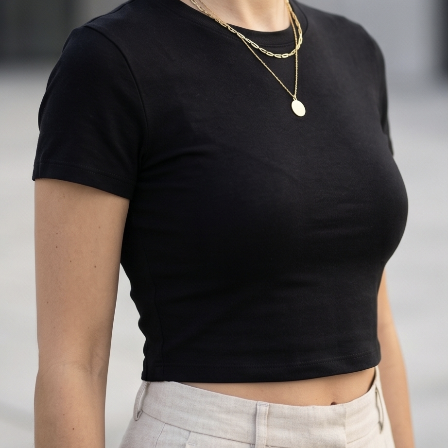 Camisetas Crop Top ajustadas - Imagen 4